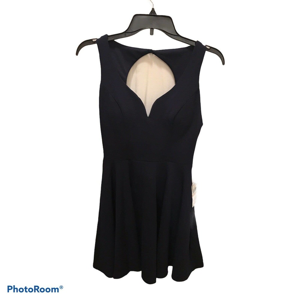 B Darlin Juniors' Open-Back Fit & Flare Dress C16